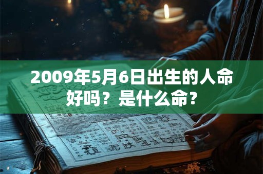 2009年5月6日出生的人命好吗？是什么命？