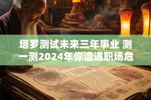 塔罗测试未来三年事业 测一测2024年你遭遇职场危机的概率