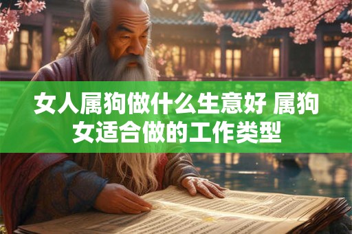 女人属狗做什么生意好 属狗女适合做的工作类型