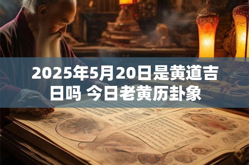 2025年5月20日是黄道吉日吗 今日老黄历卦象