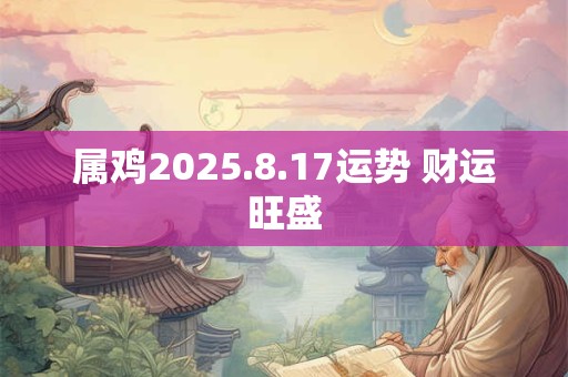 属鸡2025.8.17运势 财运旺盛