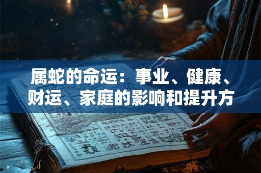 属蛇的命运：事业、健康、财运、家庭的影响和提升方法