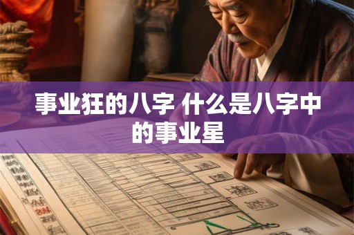 事业狂的八字 什么是八字中的事业星