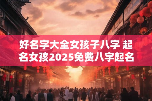 好名字大全女孩子八字 起名女孩2025免费八字起名