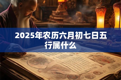 2025年农历六月初七日五行属什么