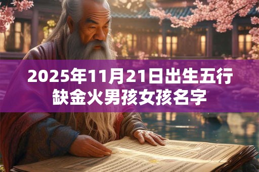2025年11月21日出生五行缺金火男孩女孩名字
