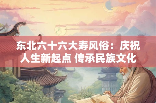 东北六十六大寿风俗：庆祝人生新起点 传承民族文化
