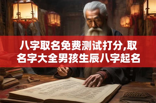 八字取名免费测试打分,取名字大全男孩生辰八字起名