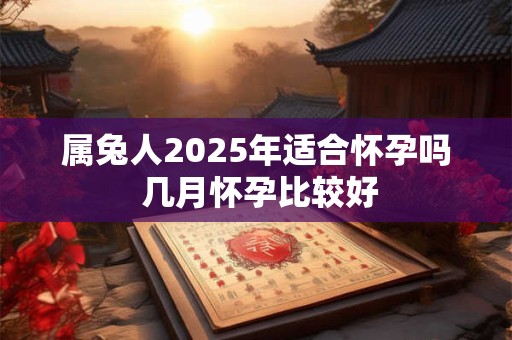 属兔人2026年适合怀孕吗 几月怀孕比较好