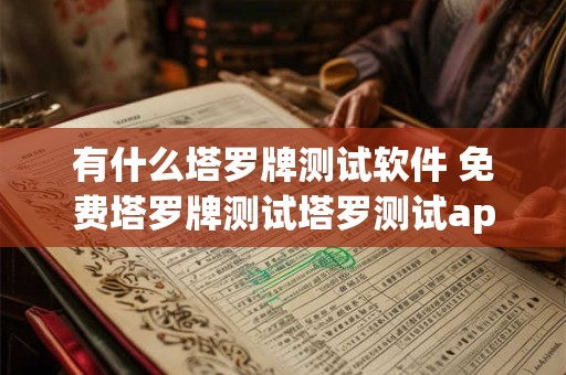 有什么塔罗牌测试软件 免费塔罗牌测试塔罗测试app