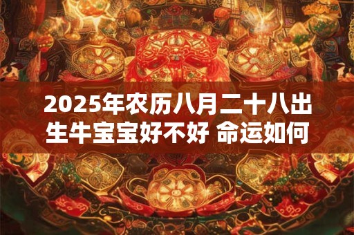 2025年农历八月二十八出生牛宝宝好不好 命运如何