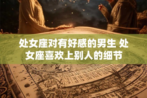 处女座对有好感的男生 处女座喜欢上别人的细节