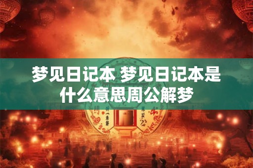 梦见日记本 梦见日记本是什么意思周公解梦