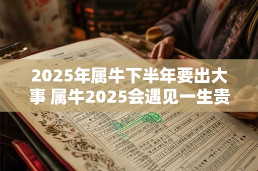 2025年属牛下半年要出大事 属牛2025会遇见一生贵人吗