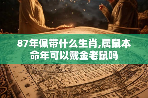 详细阅读:87年佩带什么生肖,属鼠本命年可以戴金老鼠吗 87年佩带什么生肖,属鼠本命年可以戴金老鼠吗