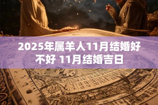 2025年属羊人11月结婚好不好 11月结婚吉日