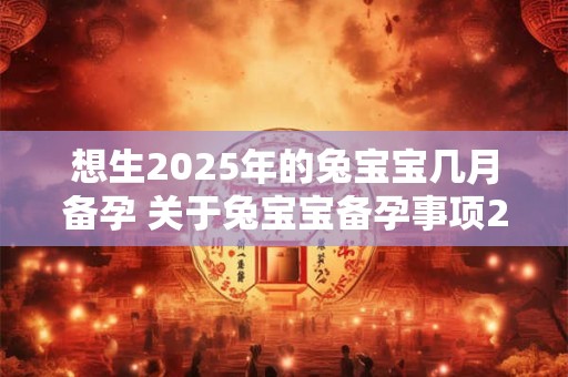 想生2025年的兔宝宝几月备孕 关于兔宝宝备孕事项2025