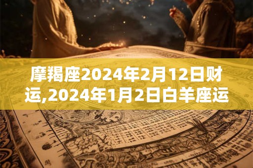 摩羯座2024年2月12日财运,2024年1月2日白羊座运势