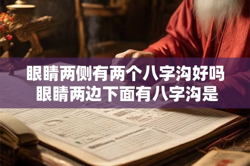 眼睛两侧有两个八字沟好吗 眼睛两边下面有八字沟是什么原因造成的