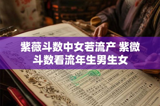 紫薇斗数中女若流产 紫微斗数看流年生男生女