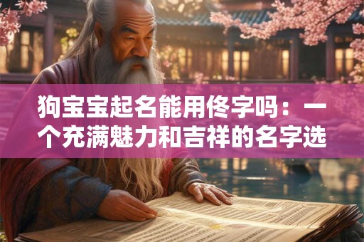 狗宝宝起名能用佟字吗:一个充满魅力和吉祥的名字选择 狗宝宝起名能用佟字吗:一个充满魅力和吉祥的名字选择