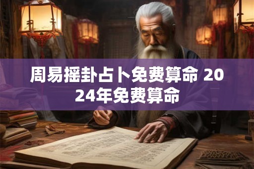 周易摇卦占卜免费算命 2024年免费算命