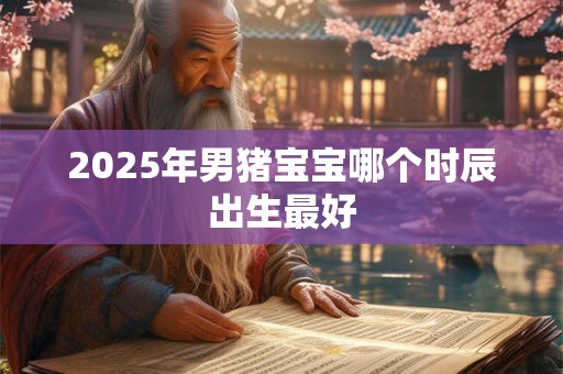 2025年男猪宝宝哪个时辰出生最好
