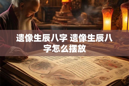 详细阅读:遗像生辰八字 遗像生辰八字怎么摆放 遗像生辰八字 遗像生辰八字怎么摆放
