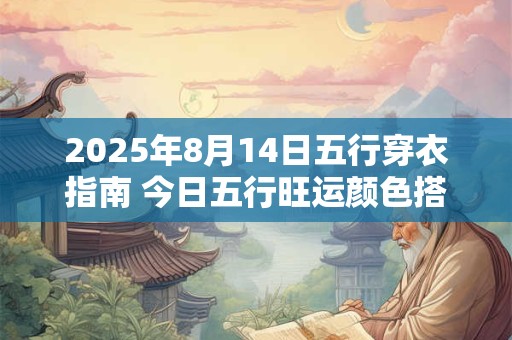 2025年8月14日五行穿衣指南 今日五行旺运颜色搭配