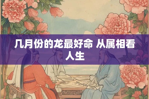 几月份的龙最好命 从属相看人生