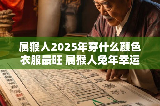 属猴人2025年穿什么颜色衣服最旺 属猴人兔年幸运色是什么
