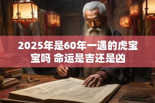 2026年是60年一遇的虎宝宝吗 命运是吉还是凶