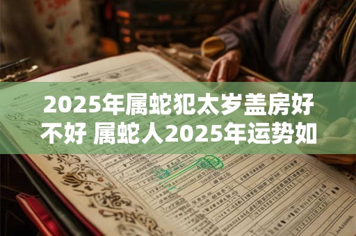 2025年属蛇犯太岁盖房好不好 属蛇人2025年运势如何
