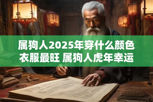 属狗人2025年穿什么颜色衣服最旺 属狗人虎年幸运色是什么