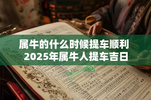 属牛的什么时候提车顺利 2025年属牛人提车吉日