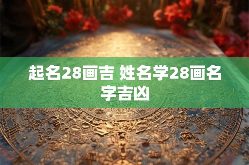 起名28画吉 姓名学28画名字吉凶