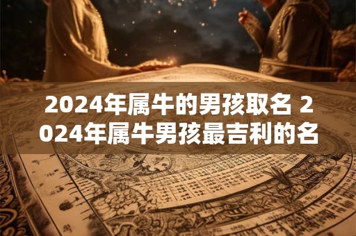 2024年属牛的男孩取名 2024年属牛男孩最吉利的名字