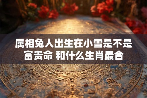 属相兔人出生在小雪是不是富贵命 和什么生肖最合 属相兔人出生在小雪是不是富贵命 和什么生肖最合