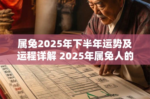属兔2025年下半年运势及运程详解 2025年属兔人的全年每月运势