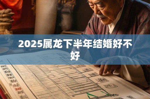 2025属龙下半年结婚好不好 2025属龙下半年结婚好不好