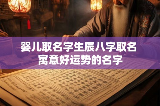 婴儿取名字生辰八字取名 寓意好运势的名字