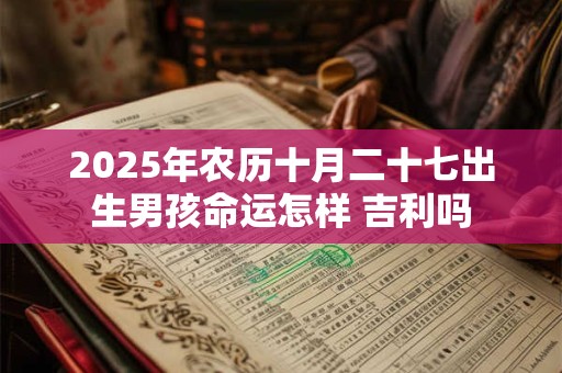 2026年农历十月二十七出生男孩命运怎样 吉利吗