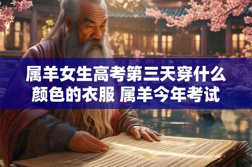 属羊女生高考第三天穿什么颜色的衣服 属羊今年考试顺利吗 属羊女生高考第三天穿什么颜色的衣服 属羊今年考试顺利吗