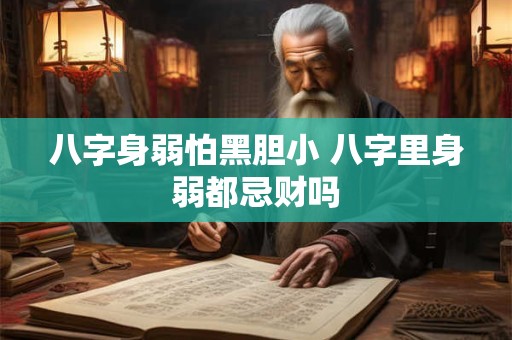 八字身弱怕黑胆小 八字里身弱都忌财吗