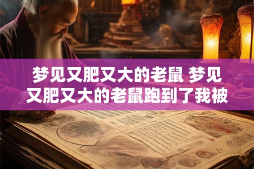 梦见又肥又大的老鼠 梦见又肥又大的老鼠跑到了我被窝里