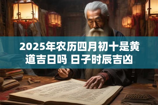 2025年农历四月初十是黄道吉日吗 日子时辰吉凶