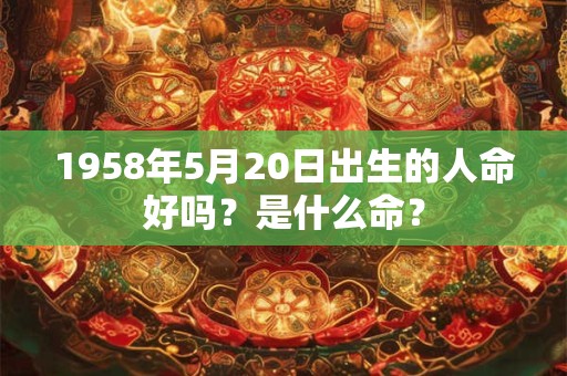 1958年5月20日出生的人命好吗？是什么命？
