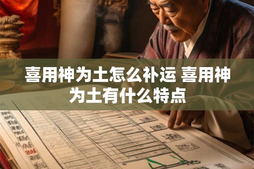 喜用神为土怎么补运 喜用神为土有什么特点