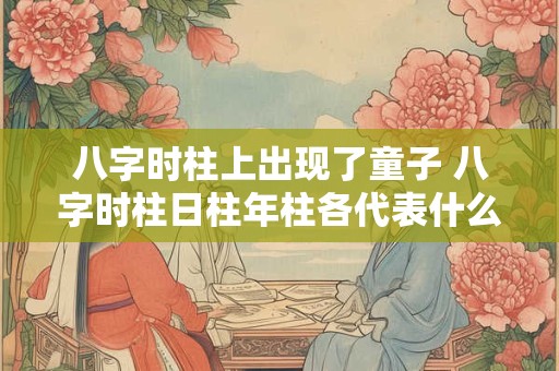 八字时柱上出现了童子 八字时柱日柱年柱各代表什么