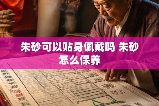 朱砂可以贴身佩戴吗 朱砂怎么保养
